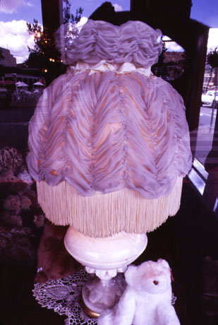 Antique Lamp and Teddy Bear Photo